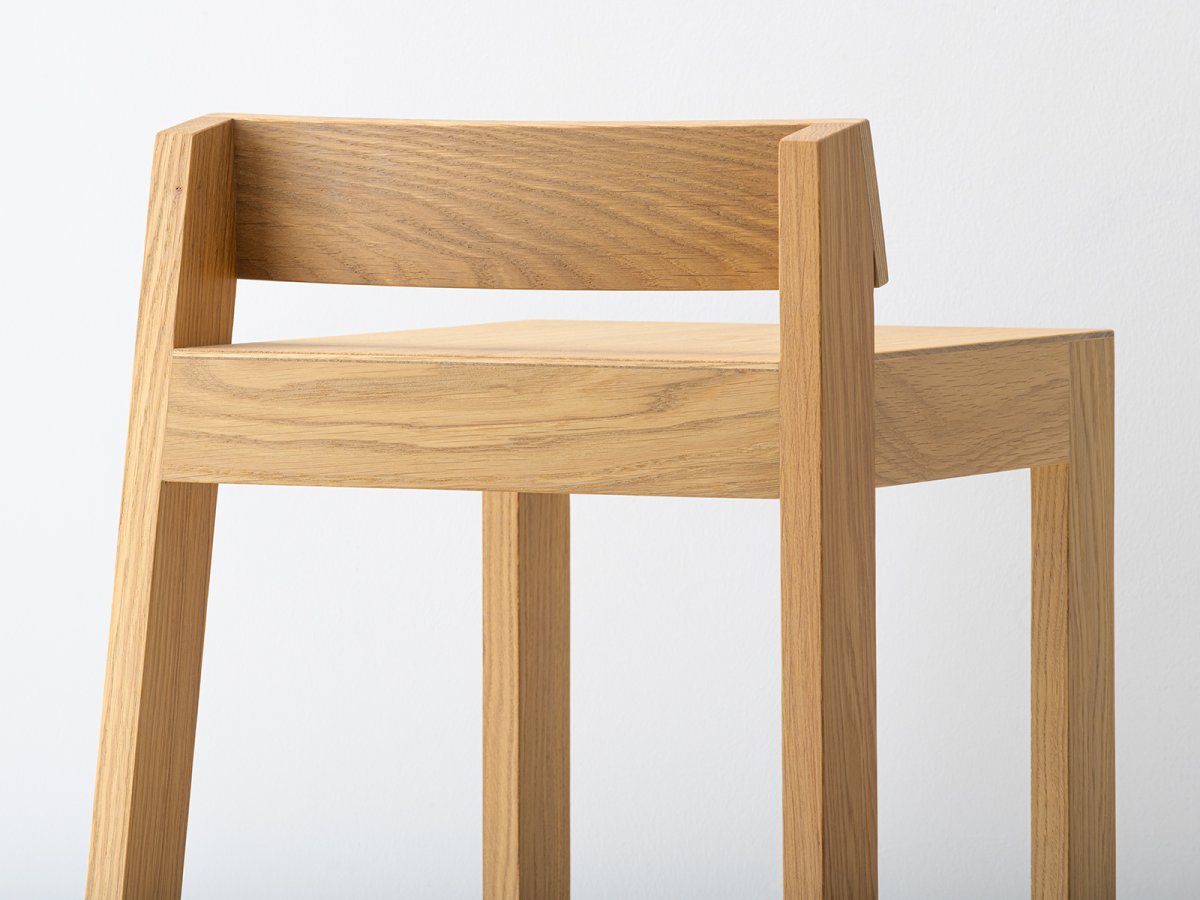 Tabouret PilPil en chêne - Hauteur d'assise sur mesure pour bar