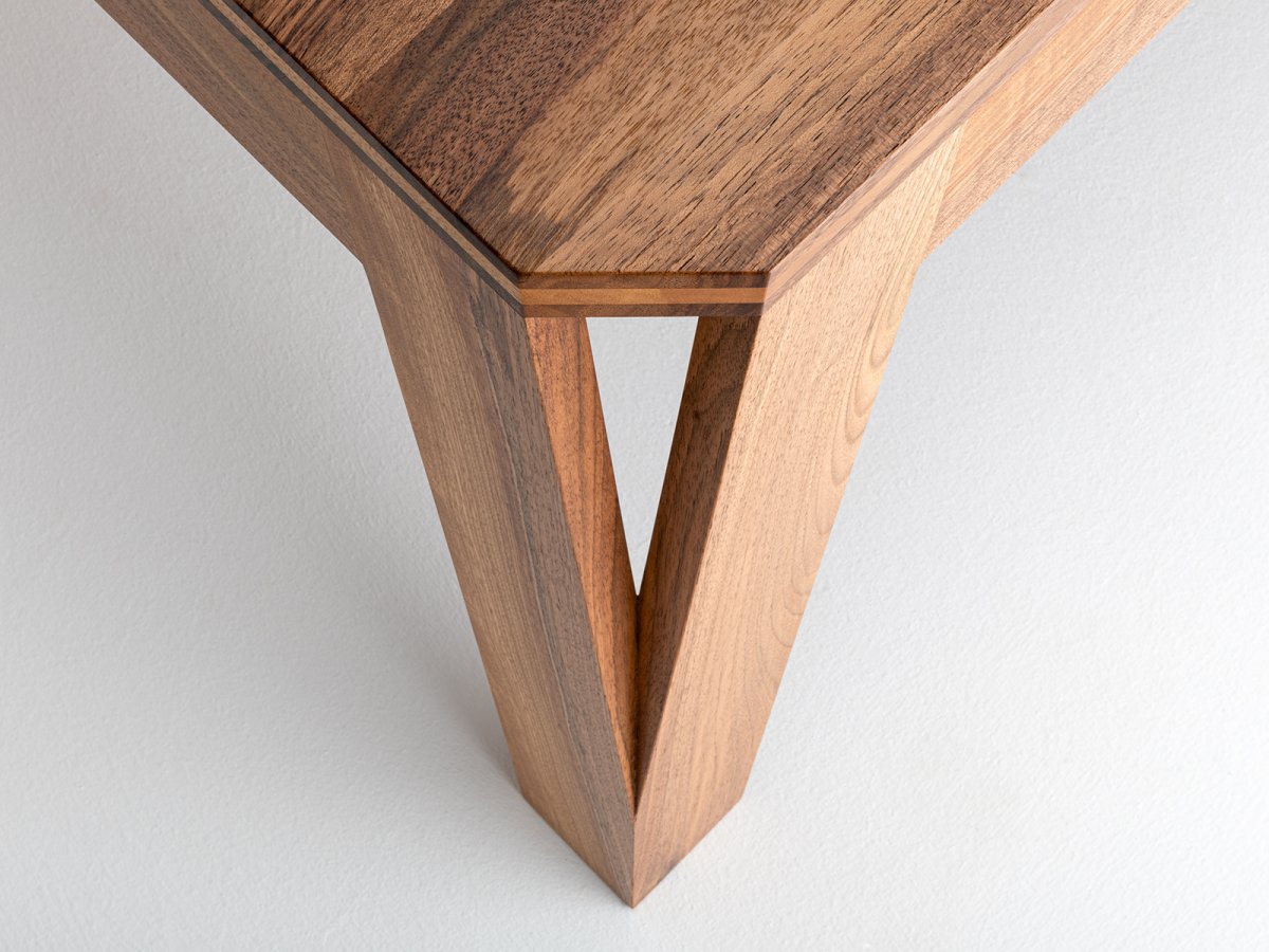 Table basse MéliMélo en noyer - Bois massif français, local et durable