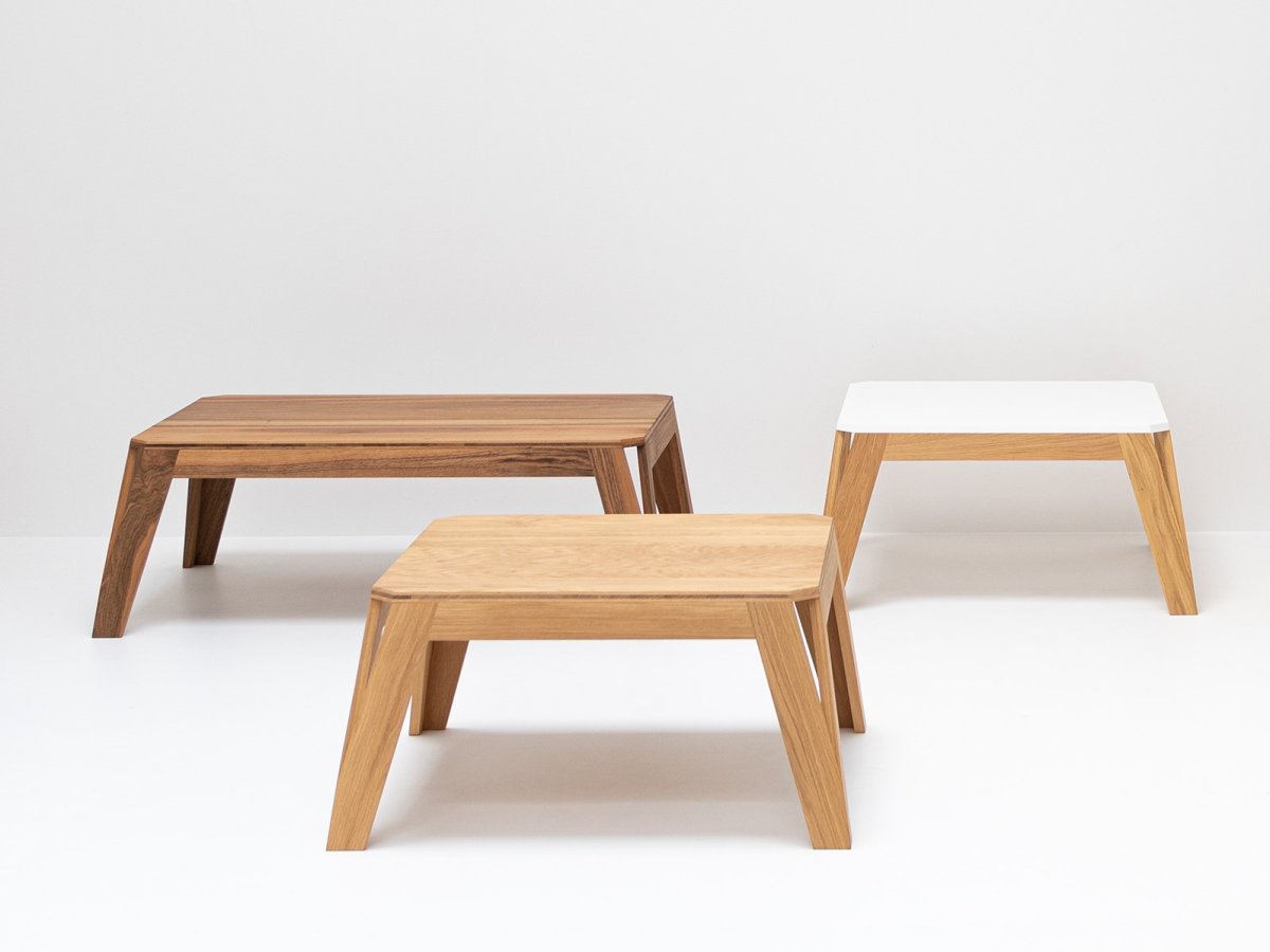 Table basse MéliMélo en chêne et résine sur-mesure - Collection table basse design MéliMélo
