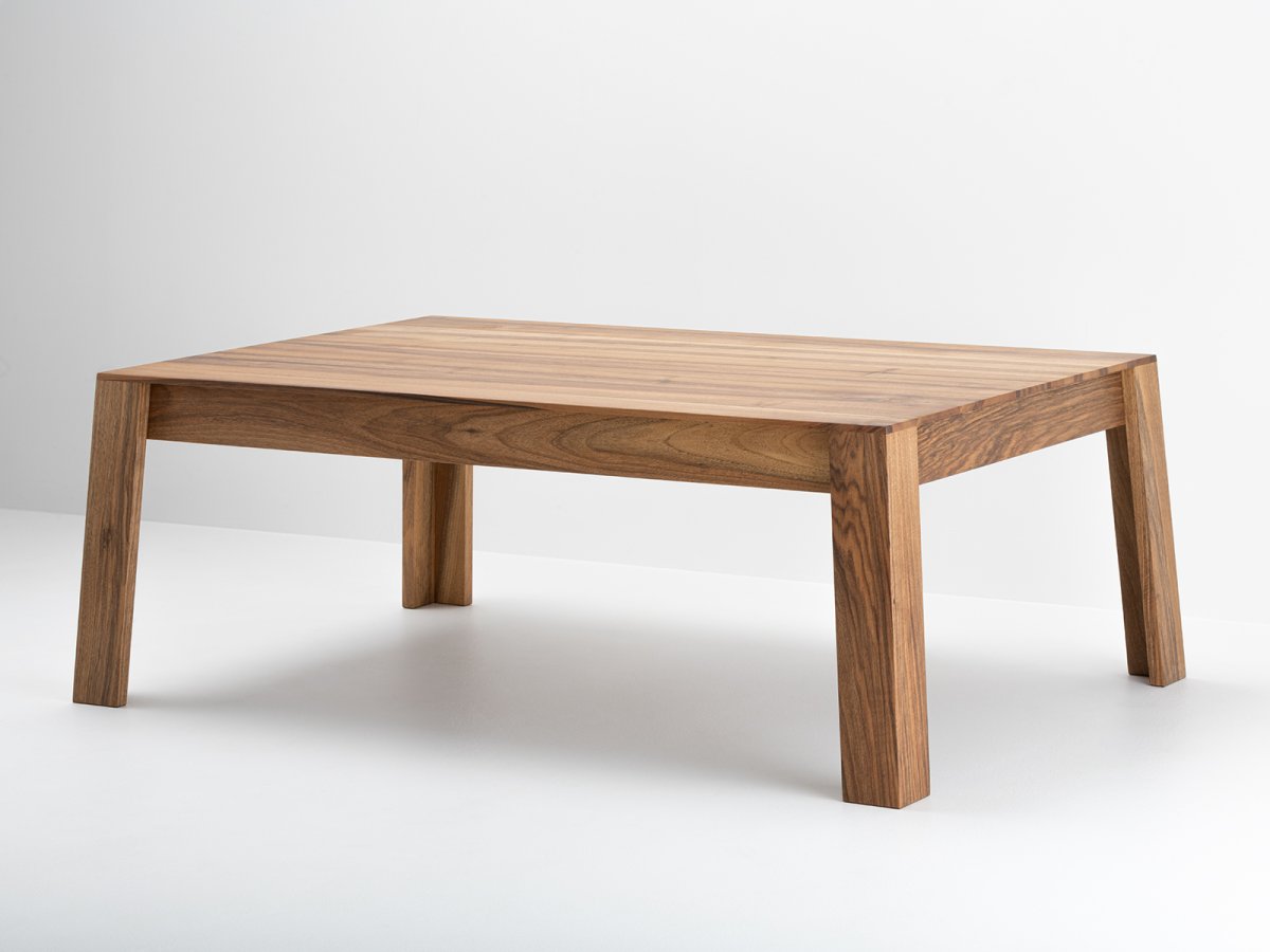 Table basse Aix noyer sur-mesure - Meuble design fabriqué en France