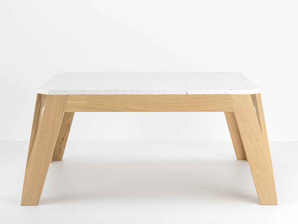 Table basse MéliMélo Le Pavé® en chêne - design contemporain