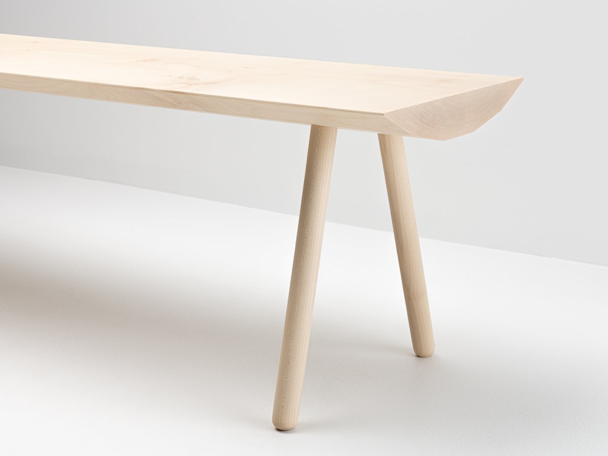 Banc Dendro light en érable - conçu dans une démarche d'upcycling