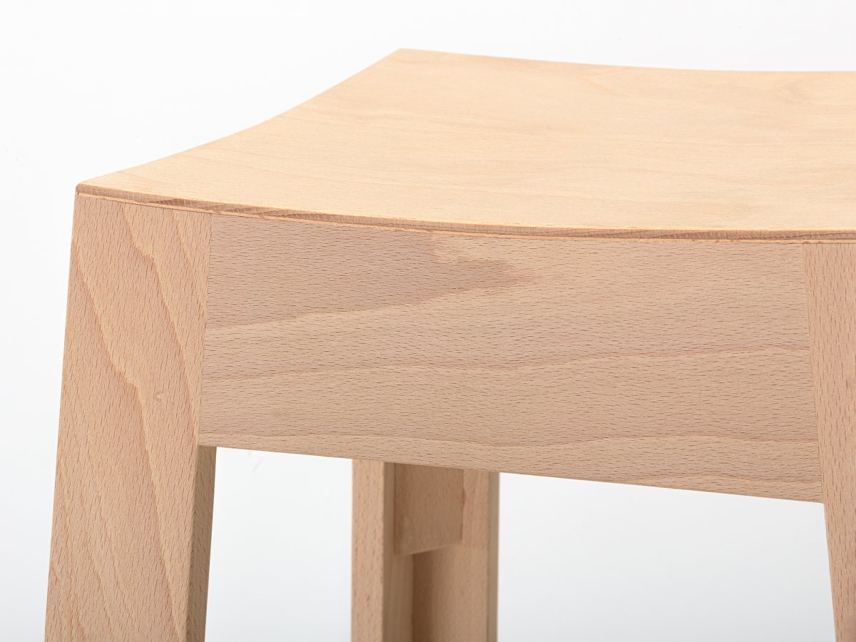 Tabouret de bar en hêtre 100% Made in France - Wak