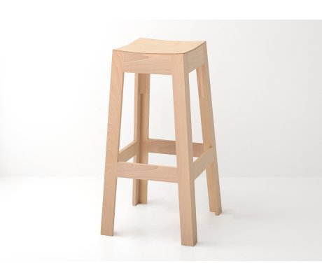 Tabouret haut bois design hêtre made in France
