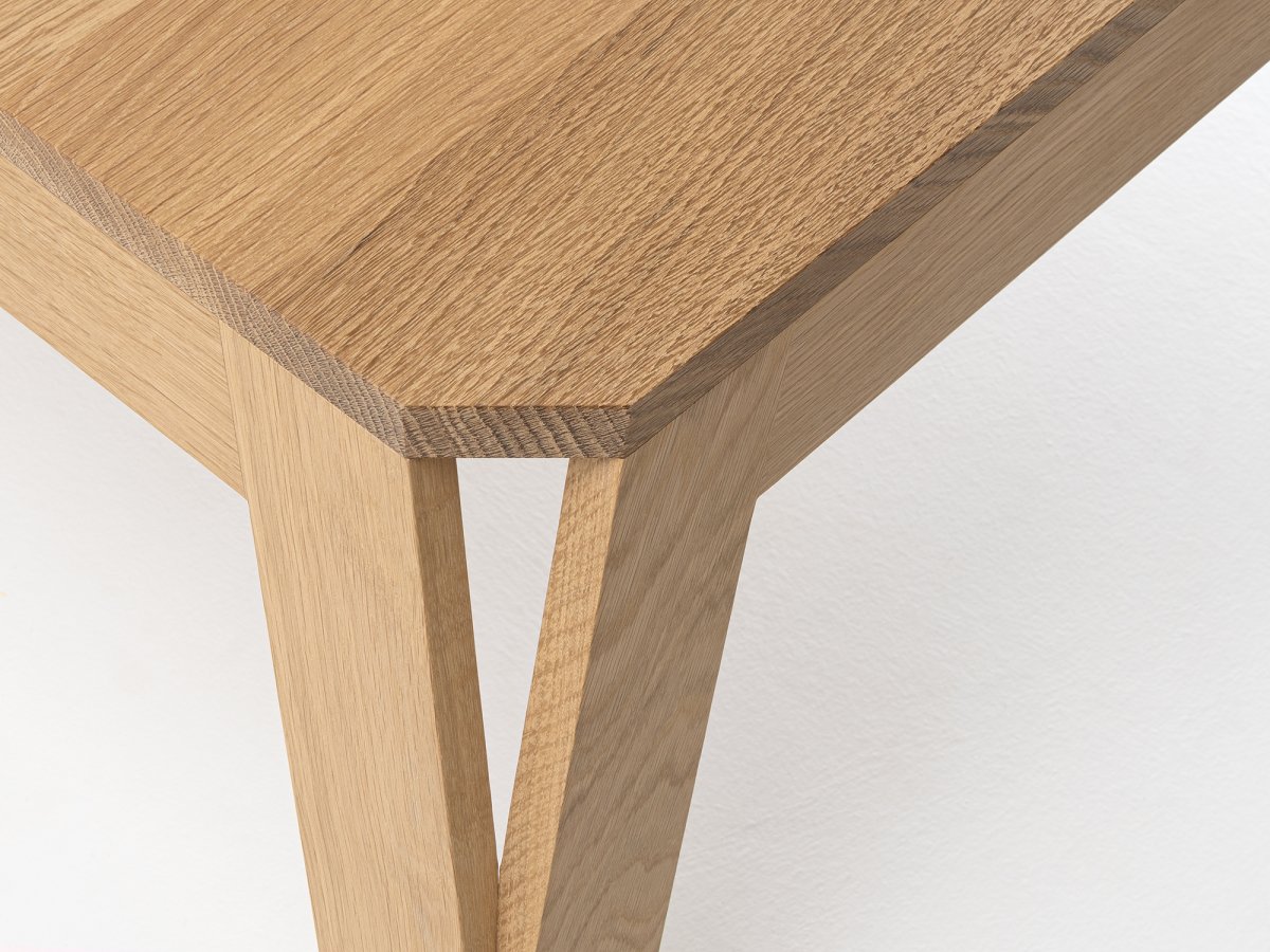 Piétement de table de salon en chêne massif