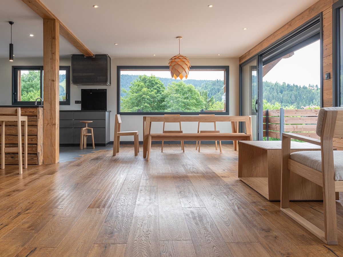 Table de salon design en chêne massif - MéliMélo en chêne
