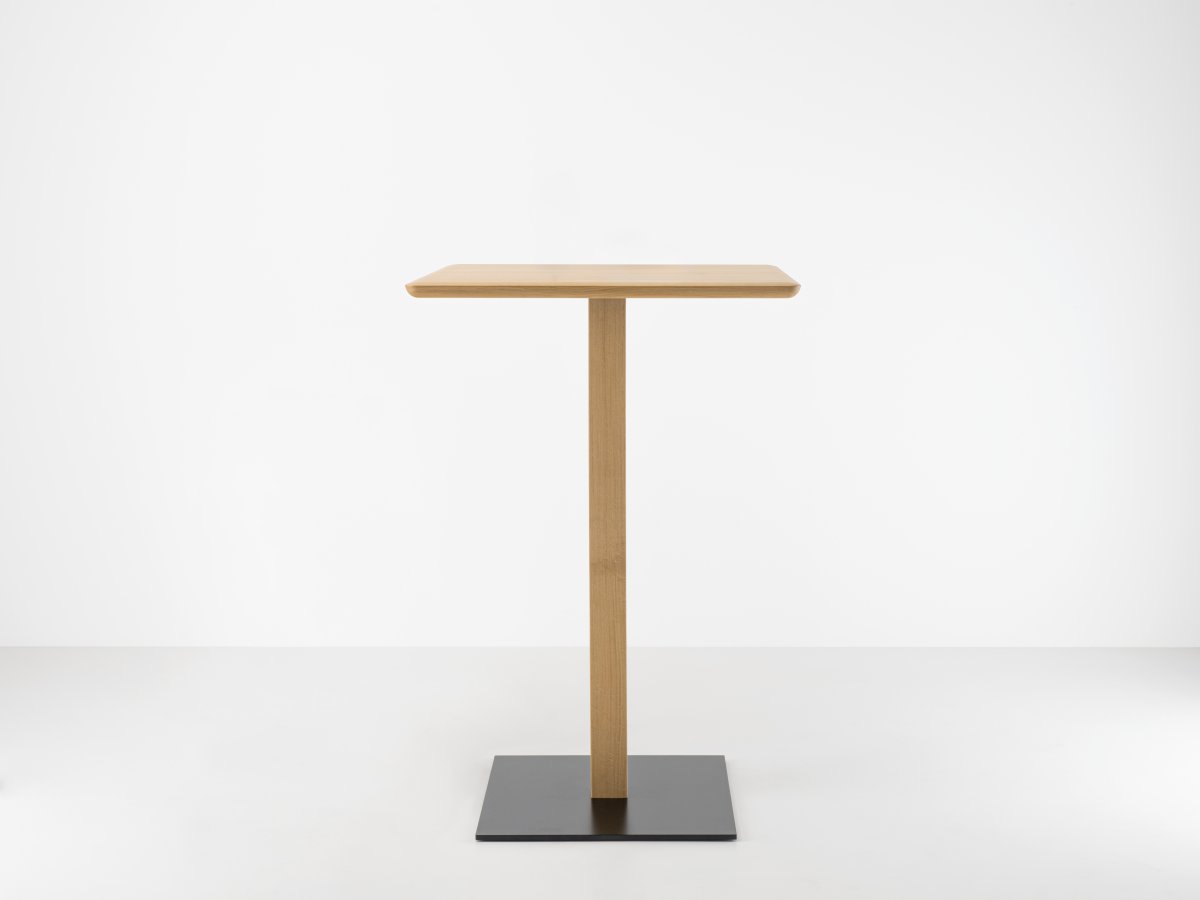 Mange debout design en bois massif carré 105 cm – Bistronome