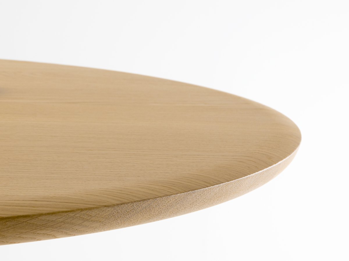 Table Ronde en Bois - Plateau aile d'avoion profilé "Molière" - Bistronome