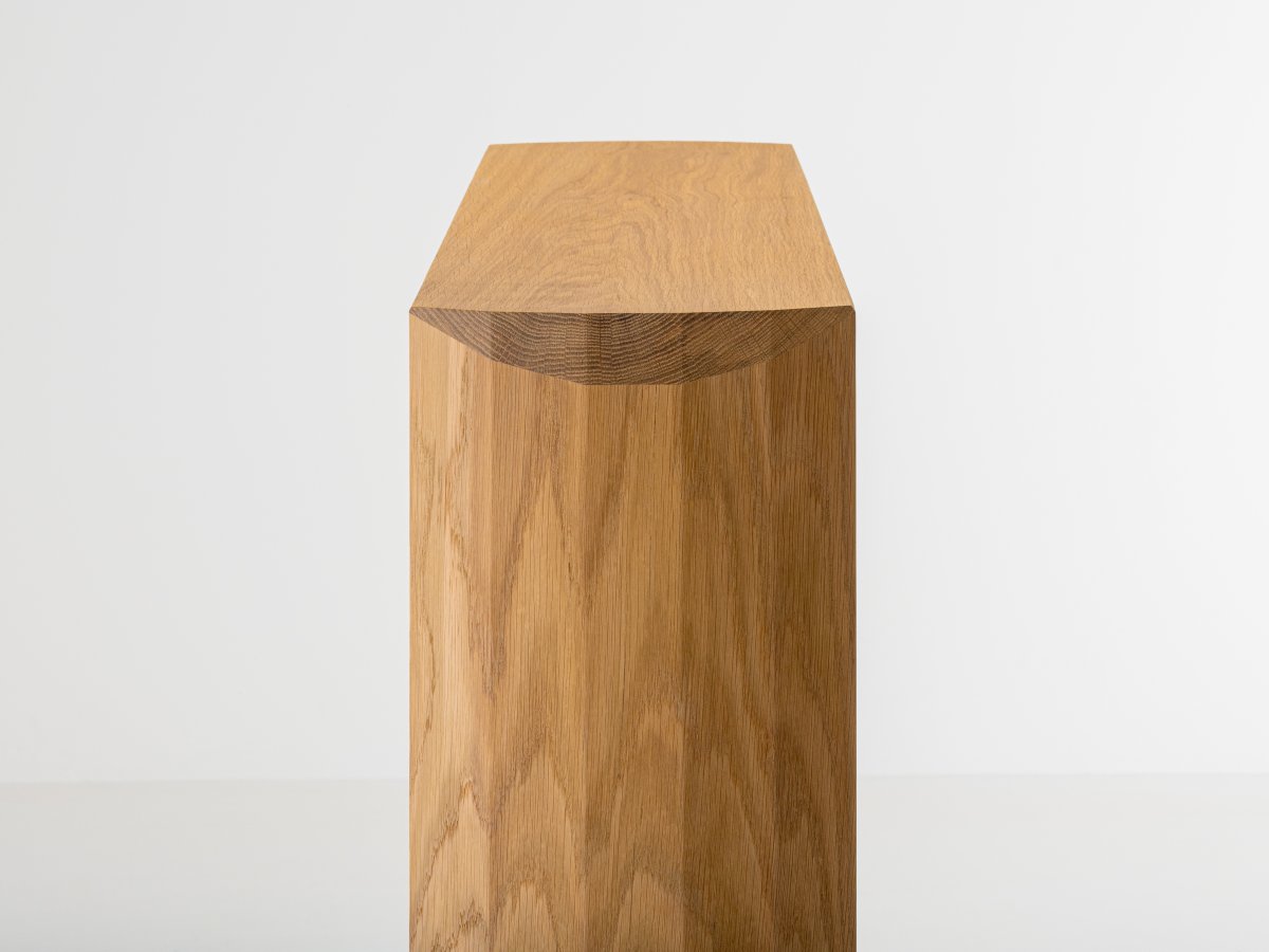 Petite console en bois massif - Dendro Slim en chêne