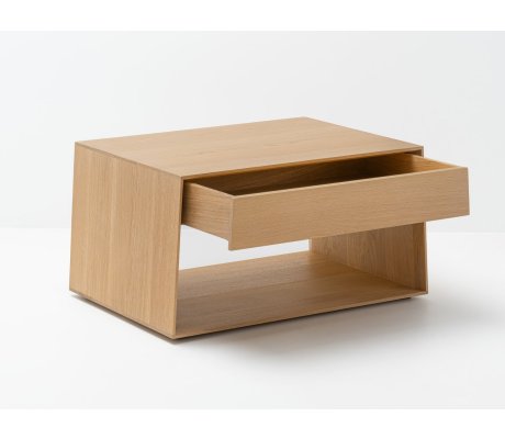 Table d'Appoint en Bois Naturel Chêne Massif - Anouk Grand Modèle l.80 x p.60 x h.45 cm