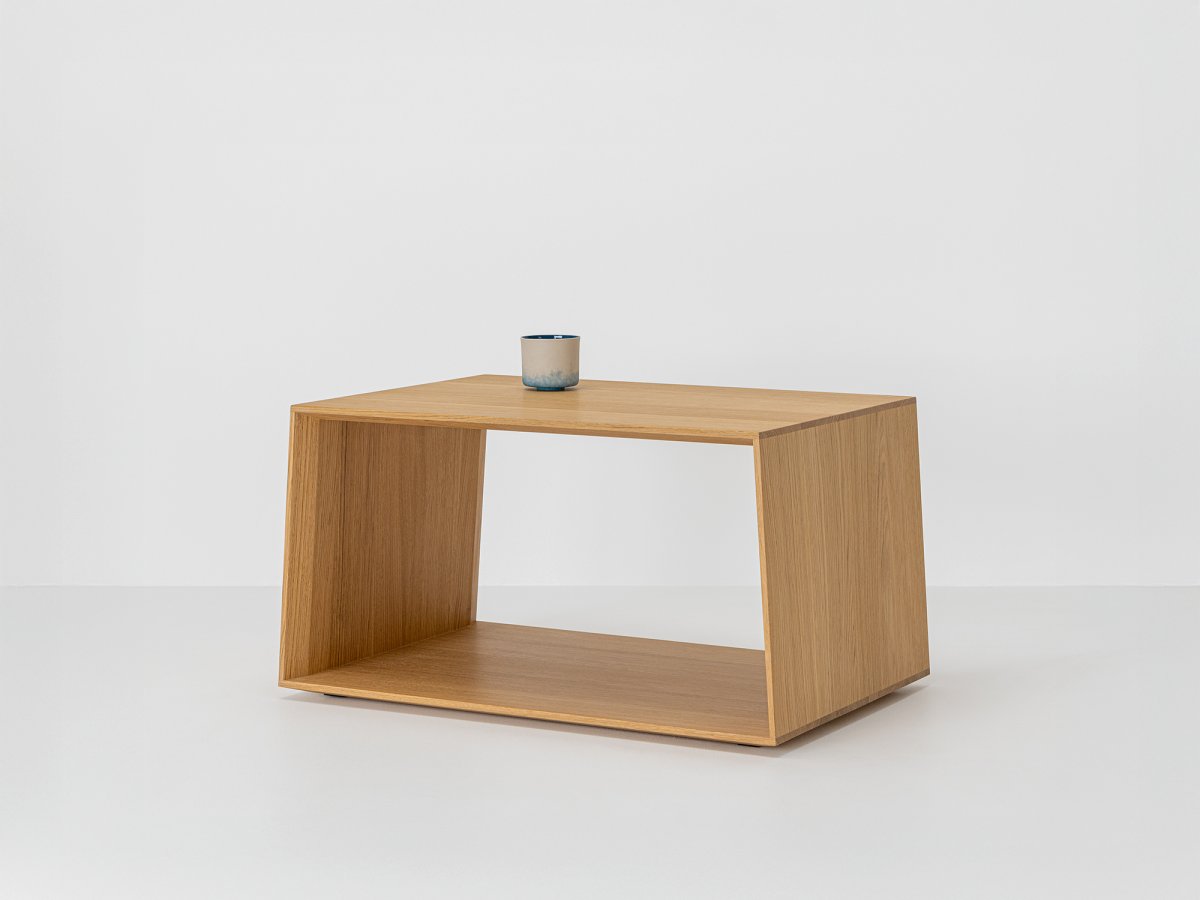 Table basse en Chêne massif - Petit modèle l.70 x p.50 x h.40 - Fabriquée en France