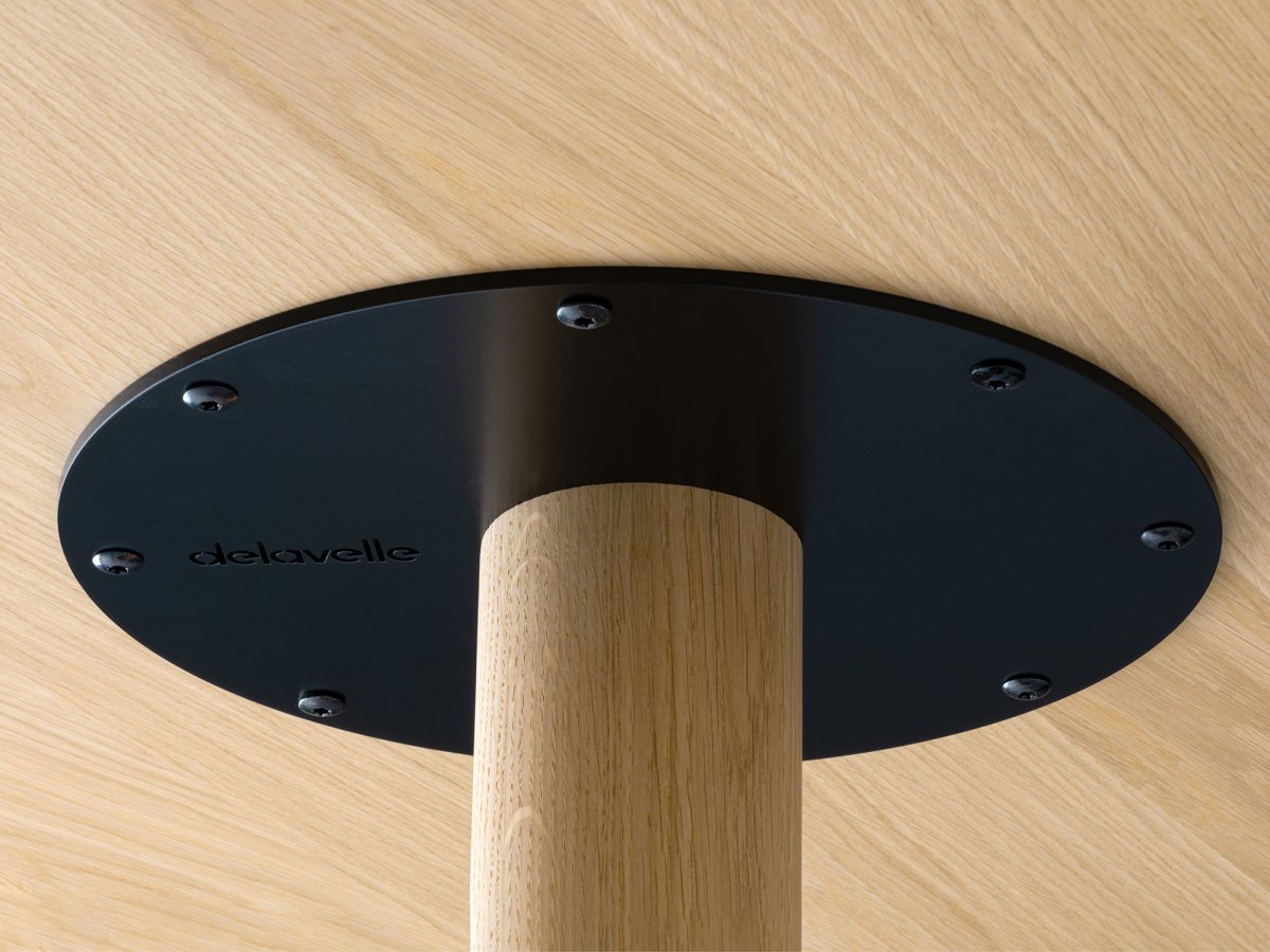 Table basse Bistronome diamètre 50 cm - Bois et métal aux finitions soignées