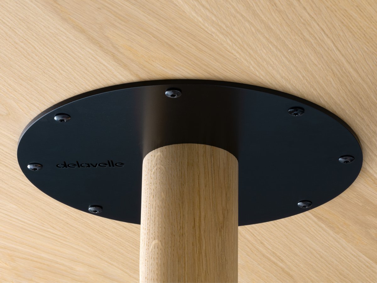 Table basse Bistronome diamètre 90 cm - Bois et métal aux finitions soignées