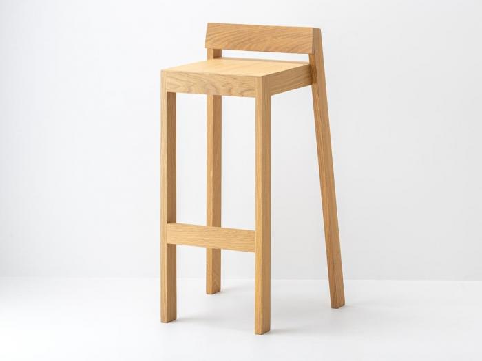 Tabouret de bar PilPil en Ch&ecirc;ne massif 100%