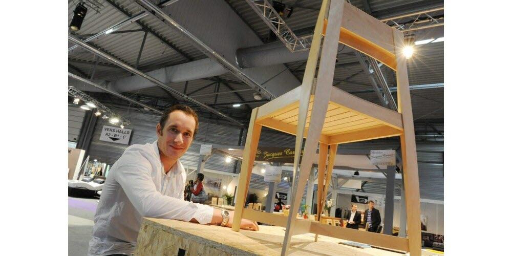 Hugo Delavelle at the Micropolis Habitat Fair - Photo by Nicolas BARREAU